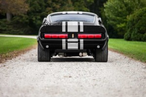 1967 Shelby GT500CR black with silver stripes built by Classic Recreations