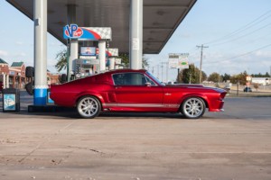 1967 Shelby GT500CR candy red with silver stripes built by Classic Recreations