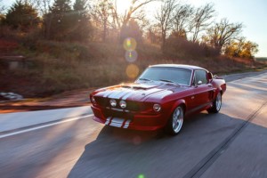 1967 Shelby GT500CR candy red with silver stripes built by Classic Recreations