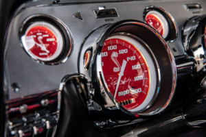 200mph Red Shelby Gauges
