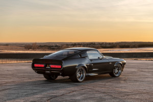 Carbon Fiber 1967 Shelby GT500CR with candy red stripes built by Classic Recreations