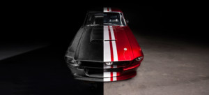 Carbon Fiber 1967 Shelby GT500CR red with white red stripes built by Classic Recreations