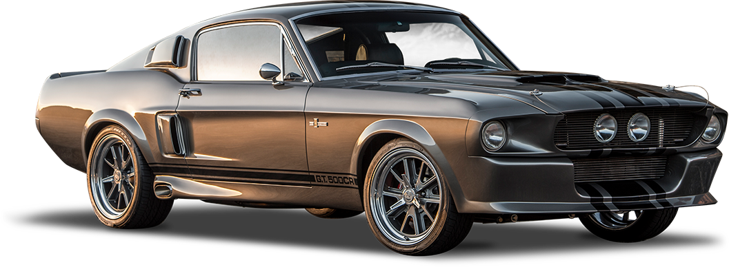 1967 Shelby GT500CR 545 grey with black stripes built by Classic Recreations
