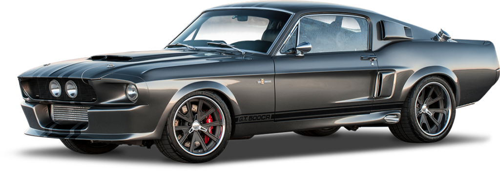 Shelby GT500CR 900S grey with black stripes built by Classic Recreations
