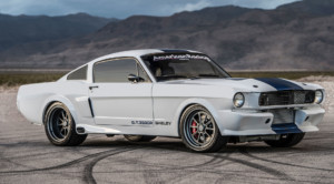 1965 Shelby GT350CR Pro-Touring white with blue stripes built by Classic Recreations