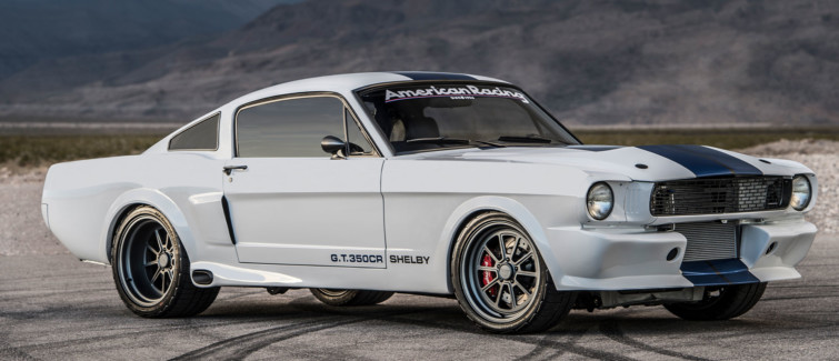 1965 Shelby GT350CR Pro-Touring white with blue stripes built by Classic Recreations