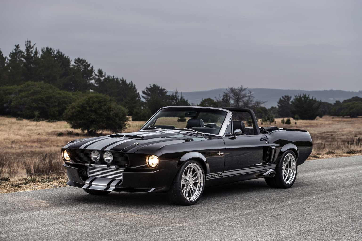 1967 Black with Silver Stripes Convertible Shelby GT500CR 900S // PRE ...